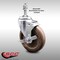 Service Caster 5 Inch SS High Temp Glass Filled Nylon 3/8 Inch Threaded Stem Caster with Brake SCC-SSTS20S514-GFNSHT-TLB-381615 - alternate 3